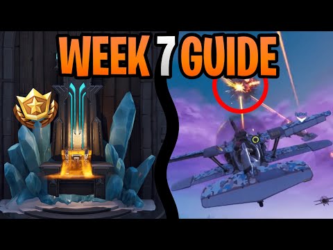 Fortnite Season 7 Week 7 Challenges Guide | Destroy Flying X-4 Planes | Visit All Expedition Outpost