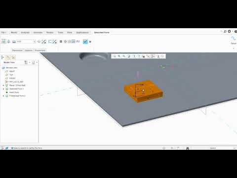Sketch Form & Flatten Form In Sheet Metal Creo Parametric