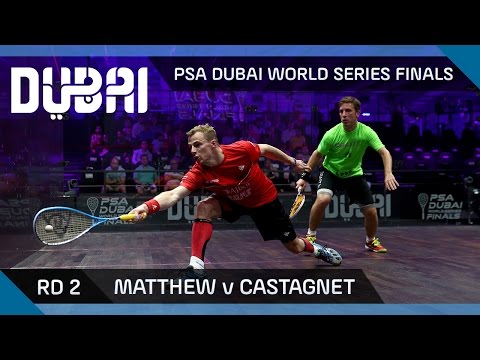 Squash: Matthew v Castagnet - PSA Dubai World Series - Men's Rd 2 Highlights