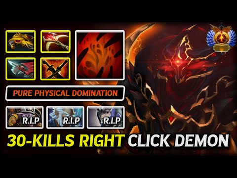 Insane Right Click Carry Shadow Fiend | 30-Kills of Pure Physical Domination | 7.39d DotA 2