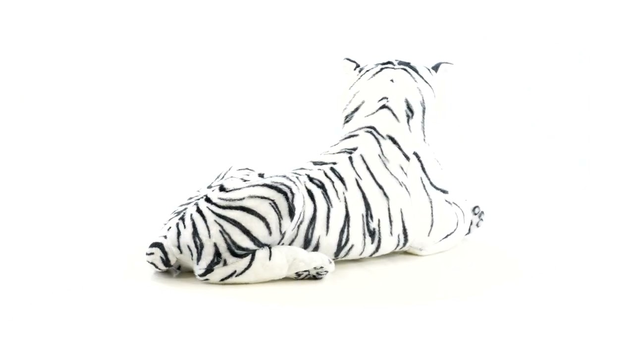 Medium White Tiger Soft Plush Toy