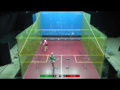 Simon Warder Memorial Squash Tournament 2018 Women's QF - Emilia Soini (FIN) vs Enora Villard (FRA)