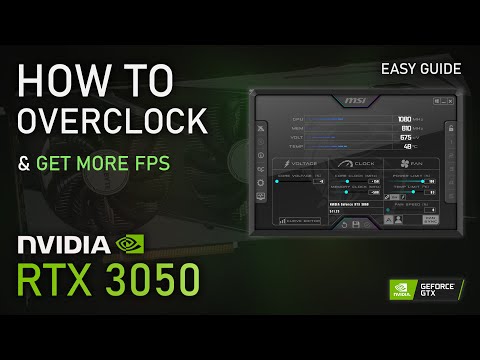 How to OVERCLOCK RTX 3050 for more FPS | 2022 Easy Tutorial