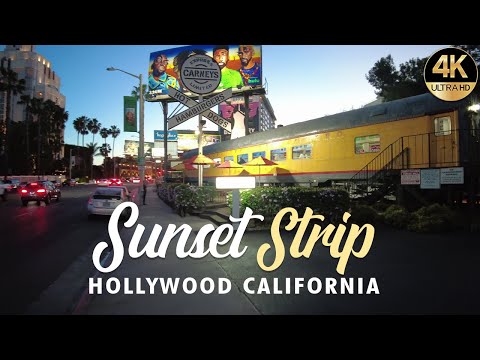 Sunset Strip Tour at Night in 4k (Part 1)