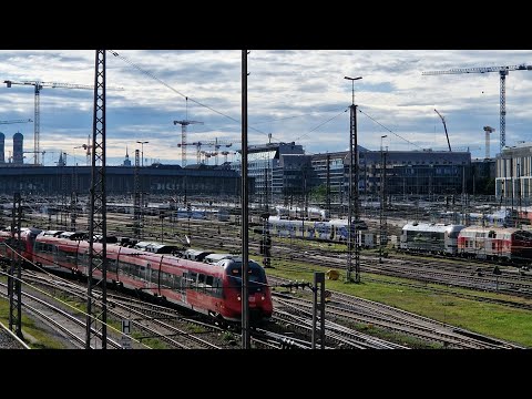 München Hackerbücke mit S-Bahn, BRB, Go Ahead, ICEs,...