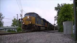 preview picture of video 'Face Paced CSX Coal Train Johnson City TN 8/31/13'
