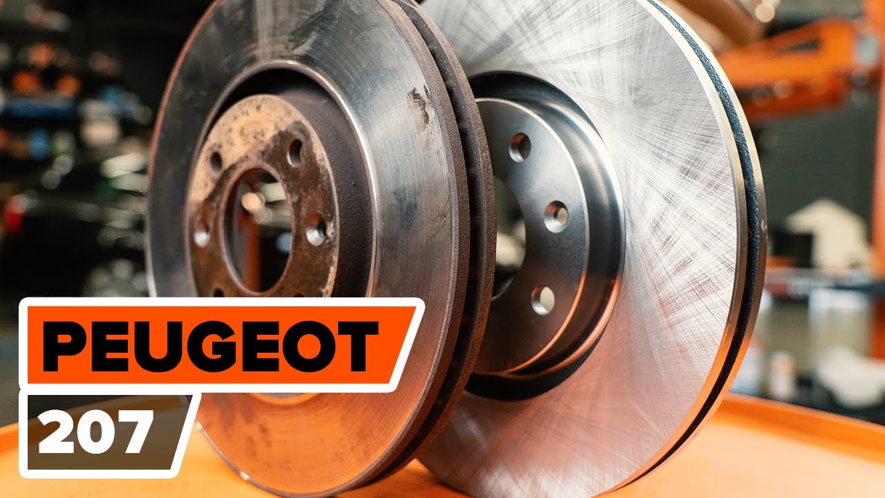 Anleitung: Peugeot 207 Schrägheck Bremsscheiben vorne wechseln