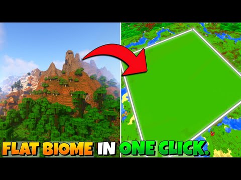 3 SECRET COMMAND IN MINECRAFT🔥 | Change any Biome into Flat Plain in 1 Click.