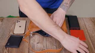 Сумка полукруглого формата с одной ручкой из натуральной кожи Vintage 22413 коричневая