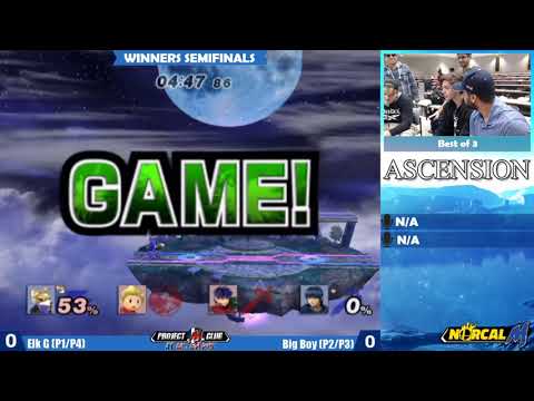 "Ascension 5/18/19" - Elk G (Fox+Marth) v. Big Boy (Lucas+Ike) - Winners Semis