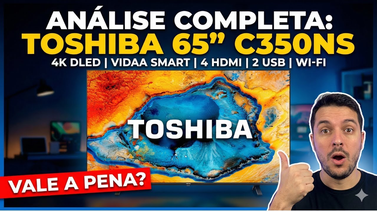 Miniatura da avaliação em vídeo de Smart TV Toshiba OLED 65X9900LS 65 Polegadas 4K