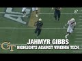 Georgia Tech RB Jahmyr Gibbs Highlights Against Virginia Tech