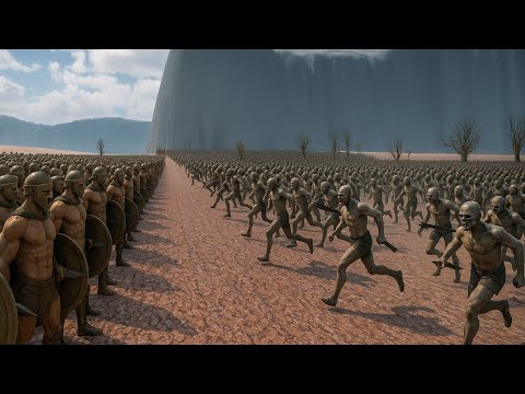 1 Million Zombie Horde vs 300 Spartan Shield Wall – Ultimate Cinematic Battle | UEBS 2