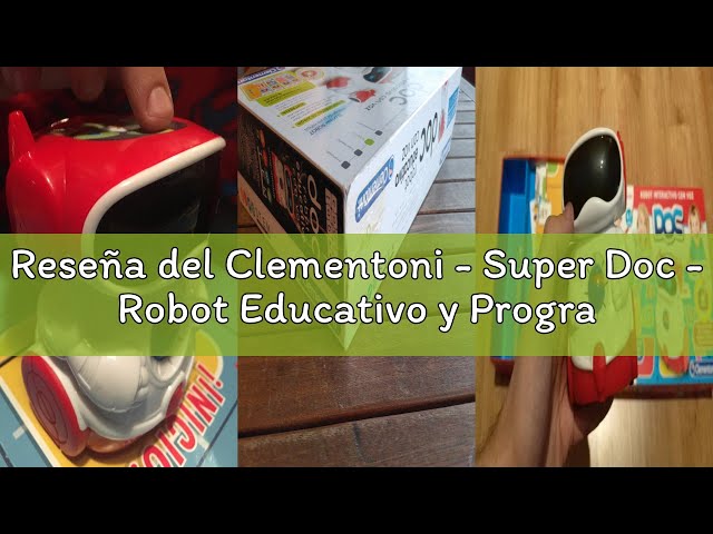 Vídeo relacionado con Clementoni - Super Doc - Robot Educativo y Programable para Niños +5 años, Juguete con 4 Personajes y Desafíos de Juego, Fomenta el Pensamiento Lógico, 55379
