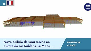 CP 001144 | Novo edifício de uma creche no distrito de Les Sablons, Le Mans, França