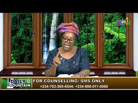 DAILY FOUNTAIN DEVOTIONAL FOR MARCH 12, 2021 - MRS EUNICE FUNMILAYO BABATUNDE