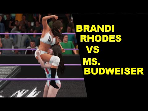 WWE 2K18 Brandi Rhodes vs Ms. Budweiser - Extreme Iron Woman Match