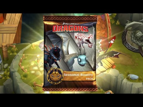 Halloween Seasonal Bounty Packs opening | Dragons: Rise of Berk
