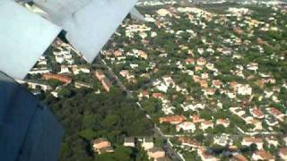 Landing in Rome Fiumicino (FCO) Airport Air Canada B767-300