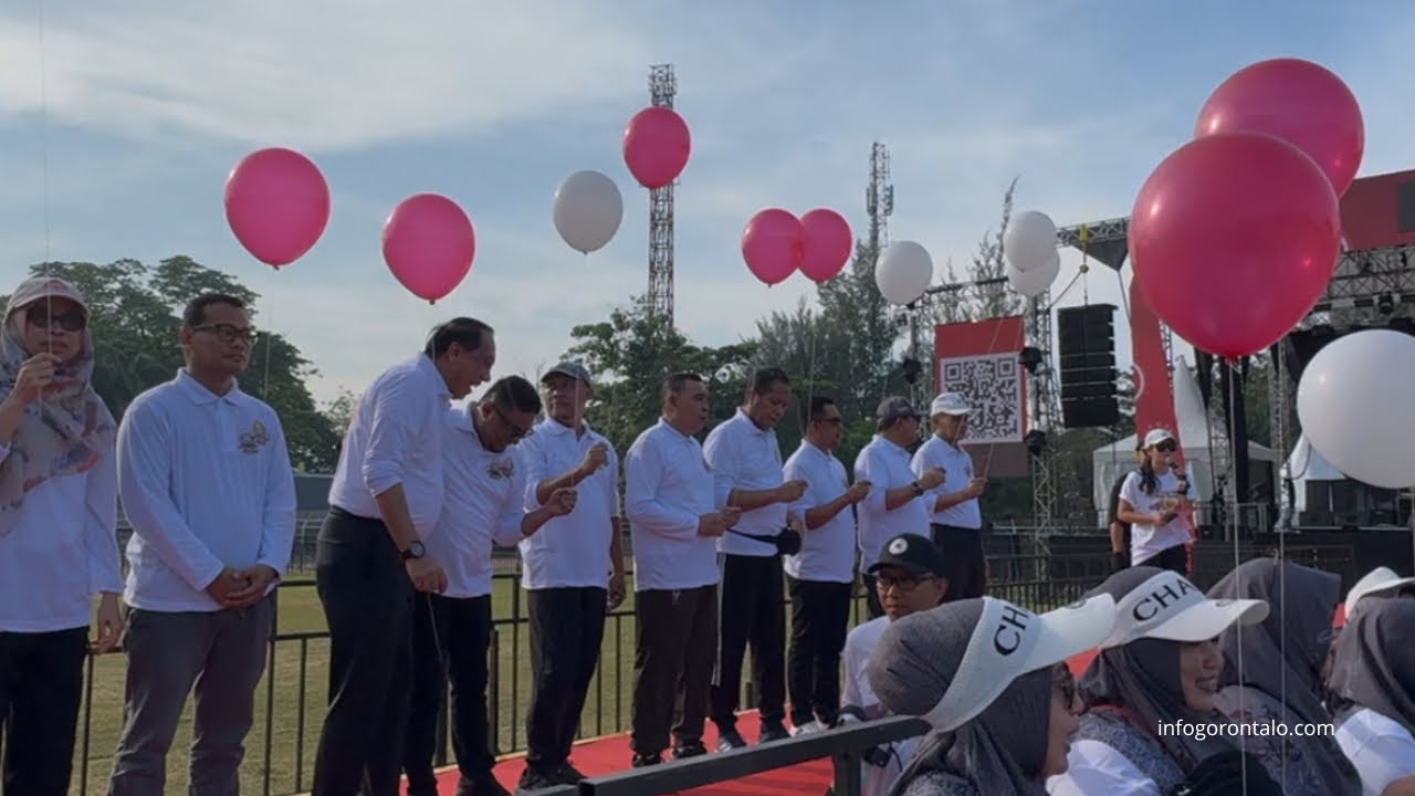 Ikut Jalan Sehat, Ridwan Monoarfa Apresiasi Upaya Peningkatan Partisipasi Pemilih 