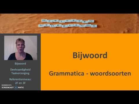 Bijwoord Grammatica woordsoorten