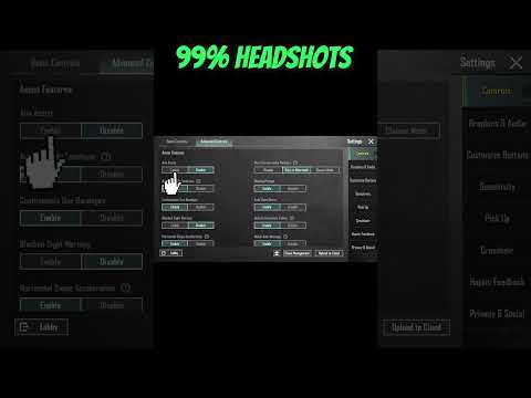 99% Headshots with this settings ✅☠ #shorts