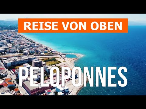 Peloponnes von oben | Drohnenvideo in 4k | Griechenland, Peloponnes aus der Luft