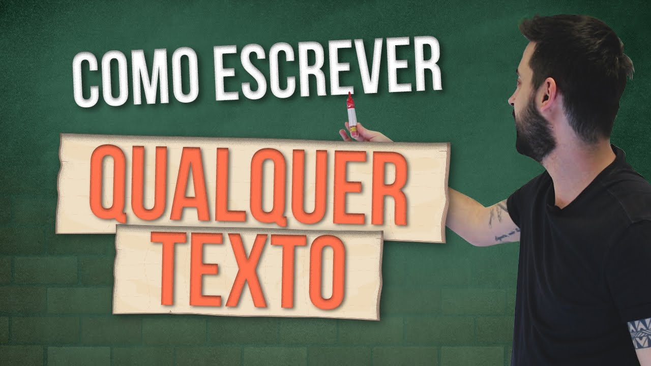 Como escrever QUALQUER TEXTO do ZERO!