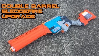 NERF Sledgefire Doublebarrel Shotgun Mod Kit Install &amp; Review | Walcom S7