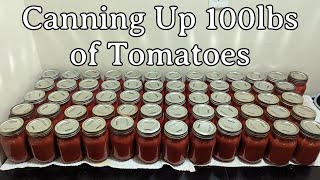 Canning Up 100lbs of Tomatoes