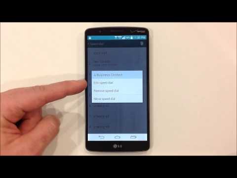 How to Edit Speed Dial - LG G3