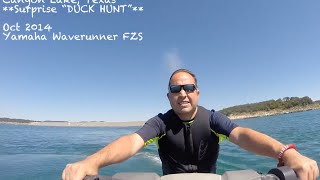 preview picture of video 'Canyon Lake, Texas   Waverunner FZS  -  70 mph - Duck Hunt'
