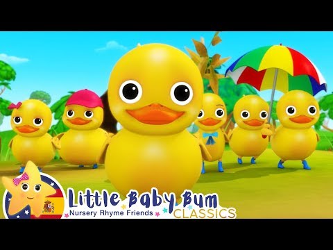 Seis Patitos | Canciones Infantiles | Dibujos Animados | Little Baby Bum en Español