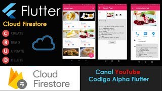 Flutter Cloud Firestore CRUD example recipes