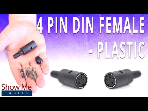 How To Install The 4 Pin DIN Female Solder Connector - Plastic