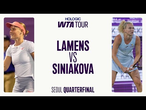 Suzan Lamens vs. Katerina Siniakova | 2025 Seoul Quarterfinal | WTA Match Highlights