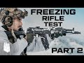 Freezing Rifle Test PT 2 (Palmetto, G3, Tavor, Springfield, Sig etc)