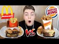 McDonald's MENÜS VS Burger King MENÜS TESTEN für 24 STUNDEN
