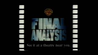 Final Analysis (1992) TV Spot #3