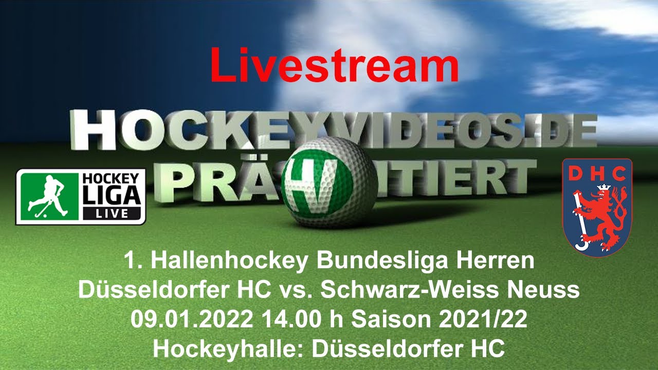 09.01.2022, 14:00 Uhr: Herren: Düsseldorfer HC vs. Schwarz-Weiß Neuss