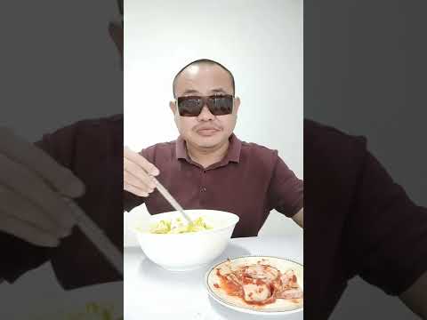 Khmer noodle with Korean Kimchhi