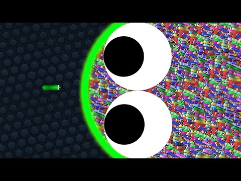 Slither.io 1 Troll Giant Snake vs Tiny Snakes Epic Slitherio Gameplay