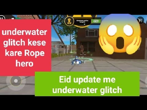 underwater glitch kese kare in Rope hero vice town || under water glitch Eid update me kese kare