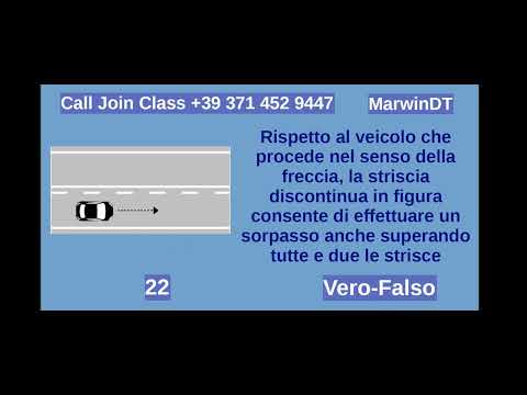 QUIZ PATENTE B IN ENGLISH SEGNALETICA ORIZZONTALE 6 @MDSmartT