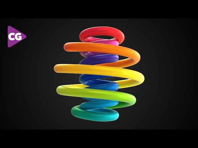 C4D Looping Spiral