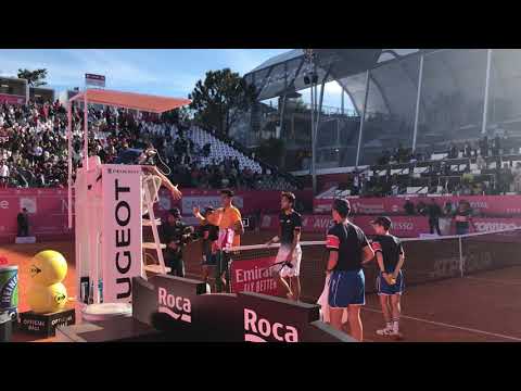 Millennium Estoril Open 2019: João Sousa d. Alexei Popyrin (court level view)