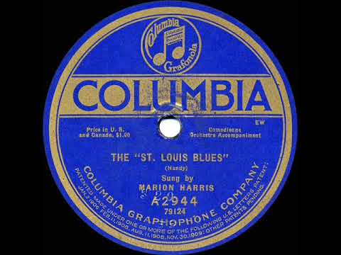 1920 Marion Harris - St. Louis Blues