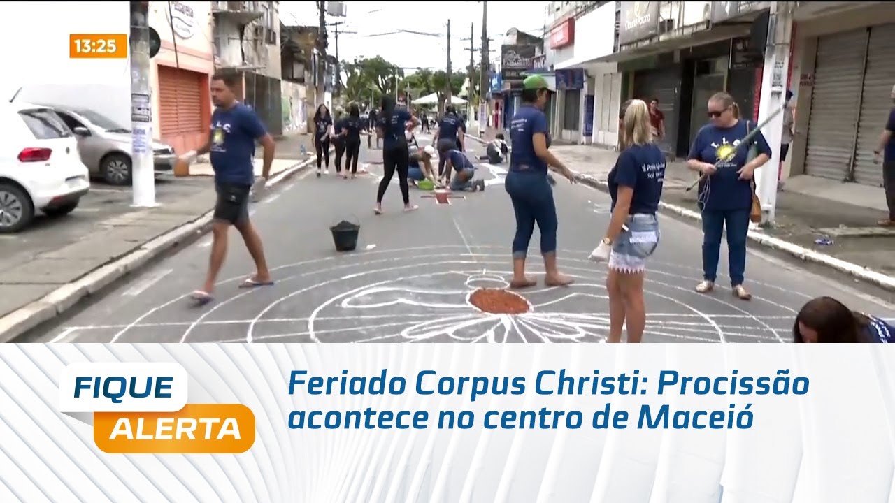 Feriado Corpus Christi: Procissão acontece no centro de Maceió