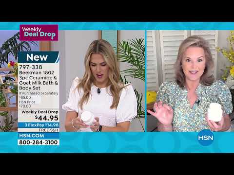 Beekman 1802 3piece Ceramide and Goat Milk Bath   Body S...