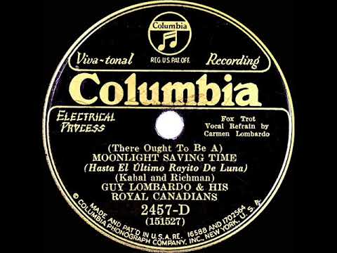 1931 HITS ARCHIVE: Moonlight Saving Time - Guy Lombardo (Carmen Lombardo, vocal)